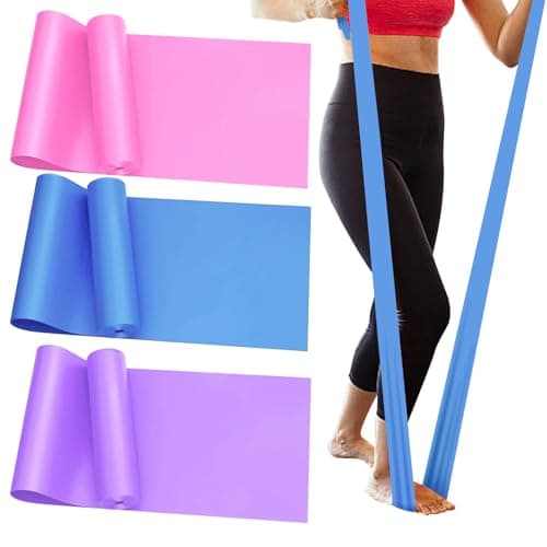 SAN KARA Bandas de Resistencia 3PCS – Banda Elástica 180cm para Ejercicio, Yoga, Rehabilitación, Crossfit, Entrenamiento de Fuerza