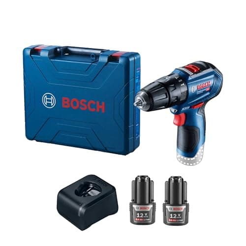 Bosch GSB 12V-30 Rotomartillo 3/8" con 2 Baterías y Maletín - Potente y Compacto