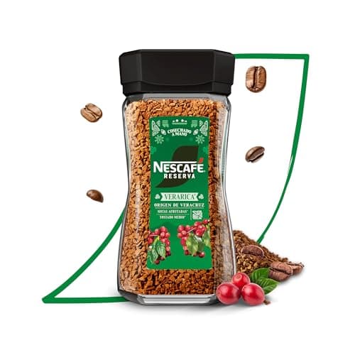 Nescafé Café Soluble Reserva Mexicana Verarica Origen 100% Veracruzano, con notas Afrutadas Frasco de 180g