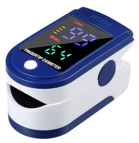 FARMADAR Oxímetro de Pulso para el Dedo, Monitor de frecuencia de Pulso y saturación de oxígeno en Sangre, oxímetro portátil con Pantalla LED. Compacto y Fácil de Usar