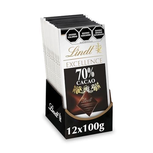 Chocolate Lindt Excellence 70% Cacao Barra, 1200g