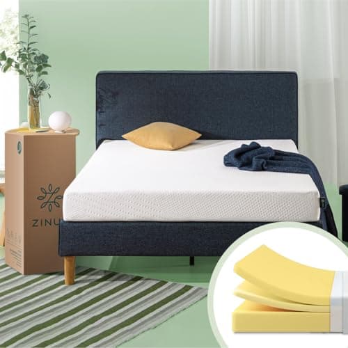 Zinus Cooling Essential | Colchón Individual Firme de Memory Foam Que Brinda Frescura al Dormir | Enviado en Caja y con Garantía de 10 años