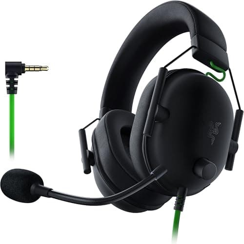 Razer BlackShark V2 X Auriculares para Juegos: Controladores De 50mm - Micrófono Cardioide - Espuma Viscoelástica - Auriculares Que Aíslan El Ruido - para PC, PS4, PS5, Switch - 3.5mm