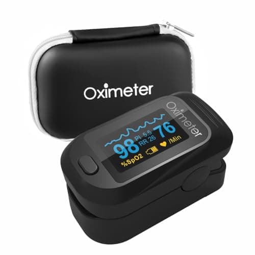 Oxímetro de Dedo Blackultra, Medidor de Oxígeno SpO2 y Frecuencia Cardíaca