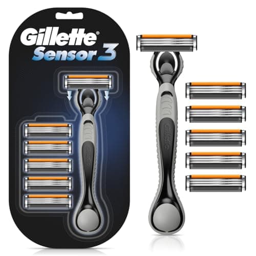 Gillette Sensor3 Rastrillo Reutilizable con 1 Mango y 6 Cartuchos