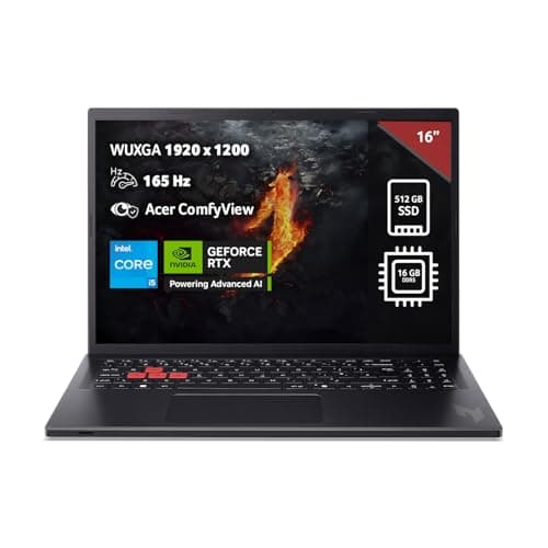 acer Laptop Gamer Nitro Lite 16" WUXGA 165Hz Core i5-13420H 16GB RAM 512GB SSD | GeForce RTX 4050 | Seguro contra Robo y catástrofes Naturales, Gratis por un año.