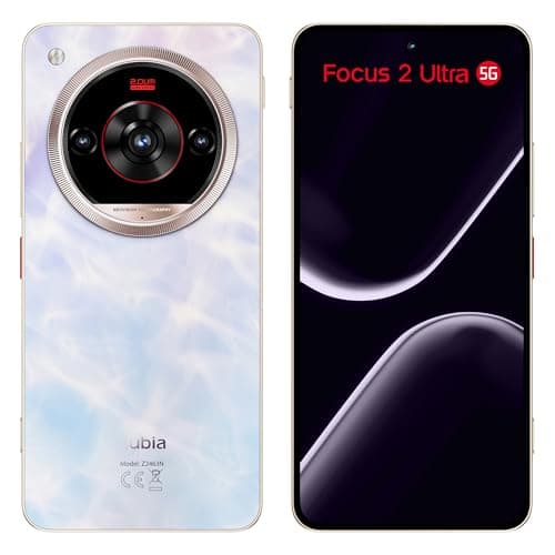 nubia Smartphone Focus 2 Ultra 5G Blanco 6.8” 120Hz, 50MP+5MP+2MP, 256GB+20 GB RAM(8GB + 12GB Dinámica), Batería 5000mAh, Android 15