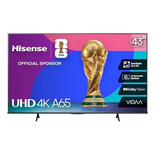Hisense A65N 43" UHD 4K Smart TV 2025, Dolby Vision - Precio mínimo histórico