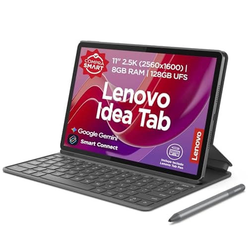 Tablet Lenovo Idea Tab |8GB RAM + 128GB UFS |11" 2.5K| con Teclado en Español y Tab Pen (Modelo 2026)