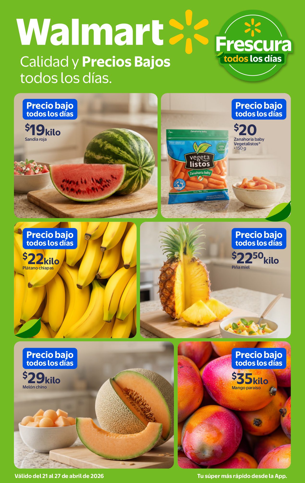 Compra de frutas y verduras en supermercado